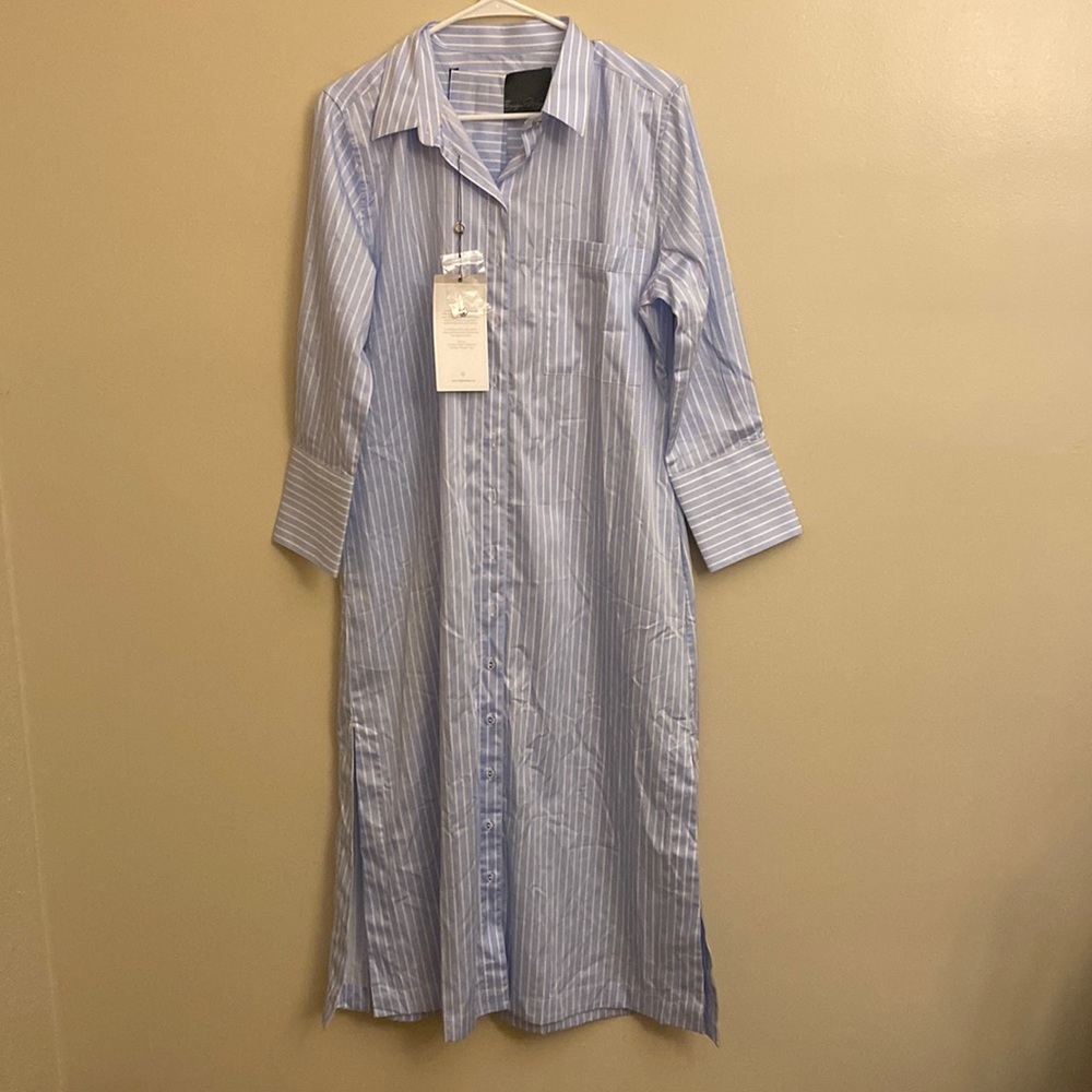 Claridge & King Stitched Collar Dress L NWT